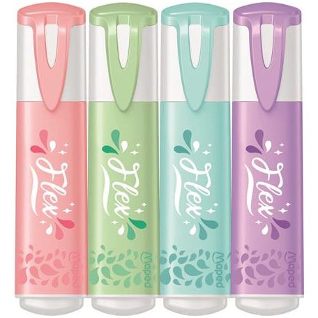 MAPED Szövegkiemelő készlet, 1-5 mm, MAPED "Fluo Peps Flex Pastel", pasztell szín, vegyes készletek