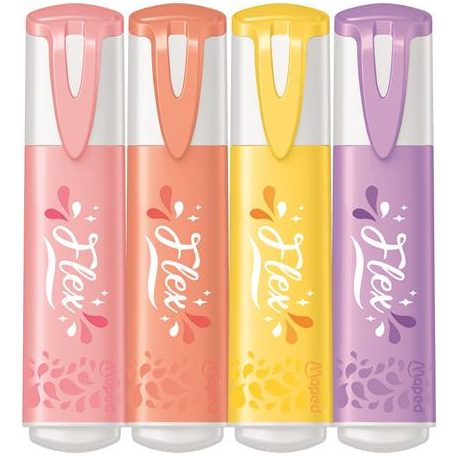MAPED Szövegkiemelő készlet, 1-5 mm, MAPED "Fluo Peps Flex Pastel", pasztell szín, vegyes készletek