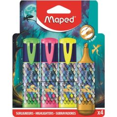  MAPED Szövegkiemelő készlet, 1-5 mm, MAPED „Dragon sárkány”, 4 különböző szín