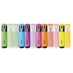   MAPED Szövegkiemelő készlet, 1-5 mm, MAPED "Fluo Peps Assorted", 12 különböző szín