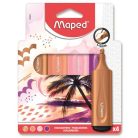 MAPED Szövegkiemelő készlet, 1-5 mm, MAPED "Fluo Peps Assorted", vegyes színek