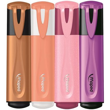 MAPED Szövegkiemelő készlet, 1-5 mm, MAPED "Fluo Peps Assorted", vegyes színek