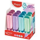 MAPED Szövegkiemelő display, 1-5 mm, MAPED "Glitter Fluo Peps", vegyes pasztell színek