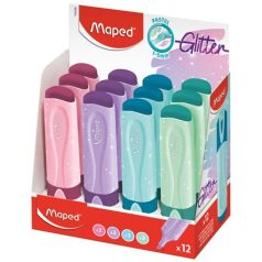   MAPED Szövegkiemelő display, 1-5 mm, MAPED "Glitter Fluo Peps", vegyes pasztell színek