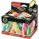 MAPED Szövegkiemelő display, 1-5 mm, MAPED "Fluo Peps Pocket Soft", vegyes neon színek
