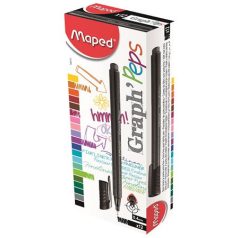   MAPED Tűfilc, 0,4 mm, MAPED "Graph'Peps", fekete