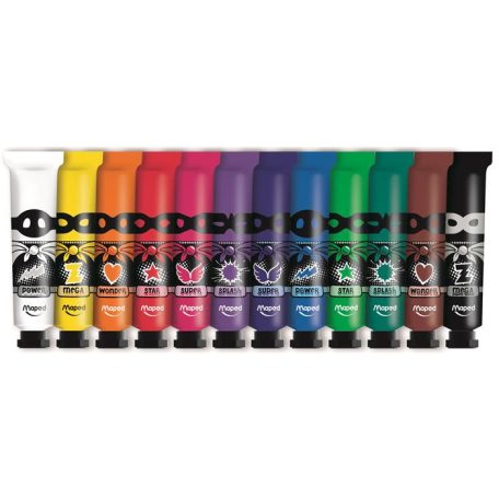 MAPED Tempera készlet 12 szín, 12x12 ml, MAPED