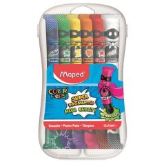 MAPED Tempera készlet, 12 darabos, műanyag dobozban, MAPED