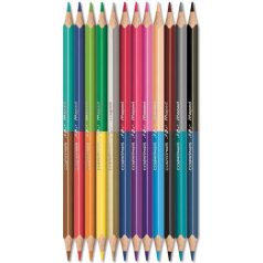  MAPED Színes ceruza készlet, kétvégű, háromszögletű, MAPED "Color'Peps Duo", 24 különböző szín