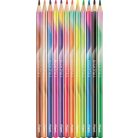 MAPED Színes ceruza készlet, háromszögletű, MAPED "Nightfall", 12 különböző szín