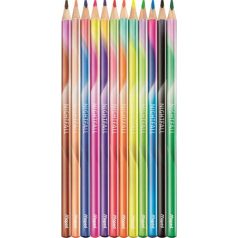   MAPED Színes ceruza készlet, háromszögletű, MAPED "Nightfall", 12 különböző szín