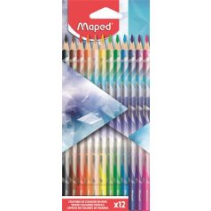   MAPED Színes ceruza készlet, háromszögletű, MAPED „Arctic jégvilág”, 12 különböző szín