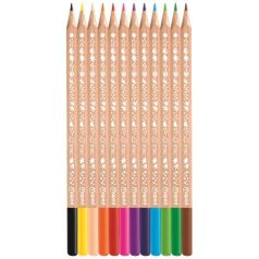   MAPED Színes ceruza készlet, háromszögletű, FSC, MAPED "Smiling Planet", 12 különböző szín