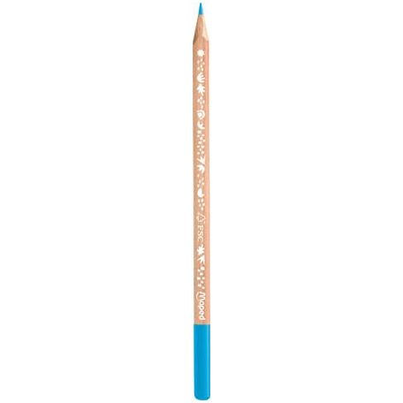 MAPED Színes ceruza készlet, háromszögletű, FSC, MAPED "Smiling Planet", 12 különböző szín