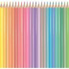 MAPED Színes ceruza készlet, háromszögletű, MAPED "Color'Peps Pastel", 24 különböző pasztell szín