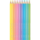 MAPED Színes ceruza készlet, háromszögletű, MAPED "Color'Peps Pastel", 12 különböző pasztell szín