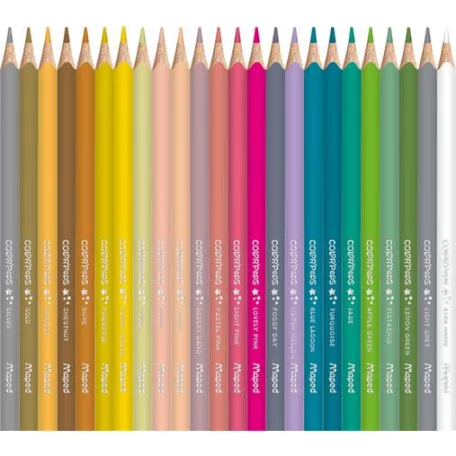 MAPED Színes ceruza készlet, háromszögletű, MAPED "Color'Peps Star", 72 különböző szín