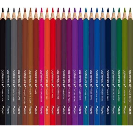 MAPED Színes ceruza készlet, háromszögletű, MAPED "Color'Peps Star", 72 különböző szín