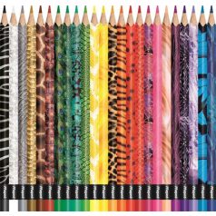   MAPED Színes ceruza készlet, háromszögletű, MAPED "Color'Peps Animal", 24 különböző szín