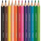 MAPED Színes ceruza készlet, háromszögletű, MAPED "Color'Peps Star Mini", 12 különböző szín