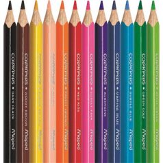   MAPED Színes ceruza készlet, háromszögletű, MAPED "Color'Peps Star Mini", 12 különböző szín