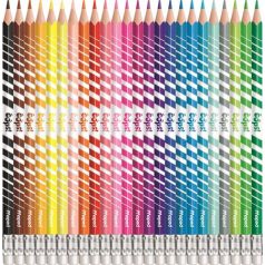   MAPED Színes ceruza készlet, háromszögletű, radírozható, MAPED "Color'Peps Oops", 24 különböző szín