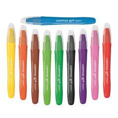   MAPED Zsírkréta, kitekerhető, MAPED "Color'Peps GEL", 10 különböző szín