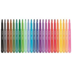   MAPED Filctoll készlet, 3,7 mm, kimosható, MAPED „Color'Peps Long Life 2”, 24 különböző szín