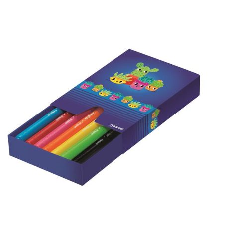 MAPED Filctoll készlet, 3,7 mm, kimosható, dobozos, MAPED „Color'Peps Long Life 2”, 12 különböző szín