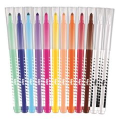   MAPED Filctoll készlet, 3,6 mm, törölhető, MAPED "Color'Peps Oops!", 10+2 különböző szín