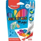 MAPED Filctoll készlet, 3,6 mm, MAPED "Color'Peps Magic", 8+2 különböző szín