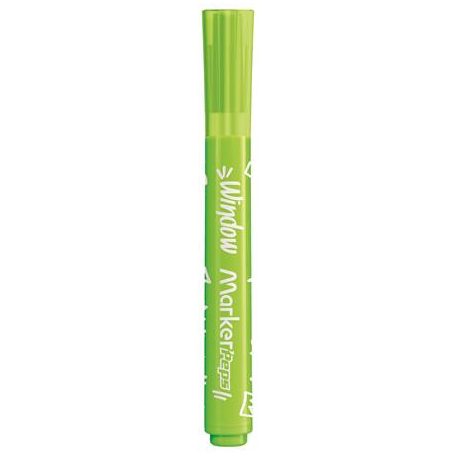 MAPED Ablakfilc készlet, vastag, törlőkendővel, 5 mm, MAPED "Marker'Peps", 6 különböző szín