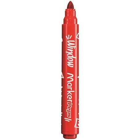 MAPED Ablakfilc készlet, vastag, törlőkendővel, 5 mm, MAPED "Marker'Peps", 6 különböző szín