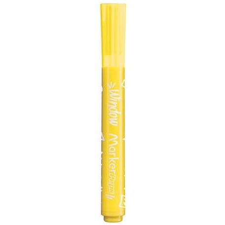 MAPED Ablakfilc készlet, vastag, törlőkendővel, 5 mm, MAPED "Marker'Peps", 6 különböző szín