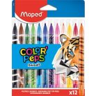 MAPED Filctoll készlet, 2,8 mm, kimosható, MAPED "Color'Peps Animals", 12 különböző szín