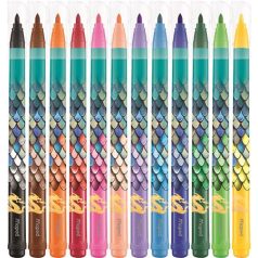   MAPED Filctoll készlet, 2,8 mm, kimosható, MAPED „Dragon sárkány”, 12 különböző szín