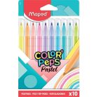 MAPED Filctoll készlet, 2,8 mm, kimosható, MAPED "Color'Peps Pastel", 10 különböző pasztell szín
