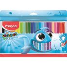 MAPED Filctoll készlet, 2 mm, kimosható, MAPED "Color'Peps Ocean", 24 különböző szín