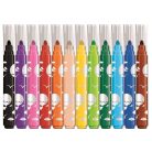 MAPED Filctoll készlet, 1-5 mm, kimosható, vastag, MAPED "Color'Peps Jumbo", 12 különböző szín