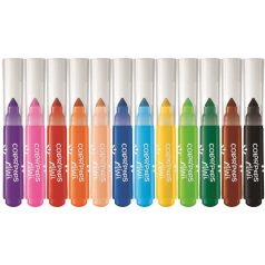   MAPED Filctoll készlet, 6,5 mm, kimosható, MAPED "Color'Peps Mini Power", 12 különböző szín