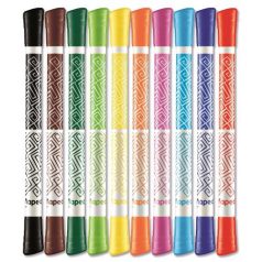  MAPED Filctoll készlet, MAPED "Color'Peps Duo Tip", 10 különböző szín