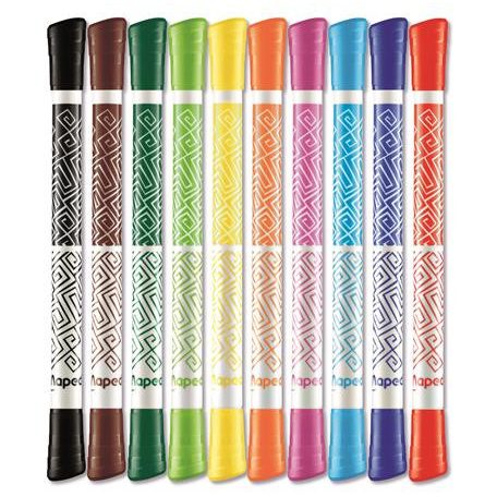 MAPED Filctoll készlet, MAPED "Color'Peps Duo Tip", 10 különböző szín