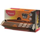 MAPED Grafitceruza display, HB, háromszögletű, MAPED "Black Peps"