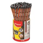 MAPED Grafitceruza, ceruzatartó, HB, háromszögletű, MAPED "Black'Peps"