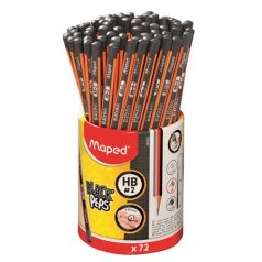   MAPED Grafitceruza, ceruzatartó, HB, háromszögletű, MAPED "Black'Peps"