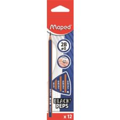   MAPED Grafitceruza, 2B, háromszögletű, MAPED "Black' Peps Navy"