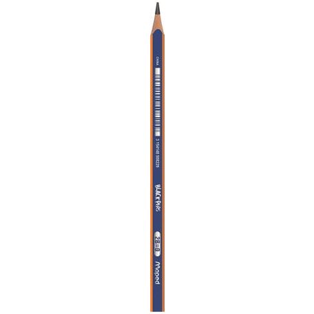 MAPED Grafitceruza, 2B, háromszögletű, MAPED "Black' Peps Navy"
