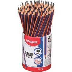   MAPED Grafitceruza, ceruzatartó, HB, háromszögletű, MAPED "Black'Peps Navy"