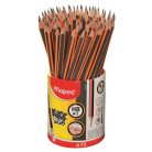 MAPED Grafitceruza radírral, ceruzatartó, HB, háromszögletű, MAPED "Black'Peps"