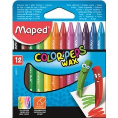   MAPED Zsírkréta, MAPED "Color'Peps Wax", 12 különböző szín